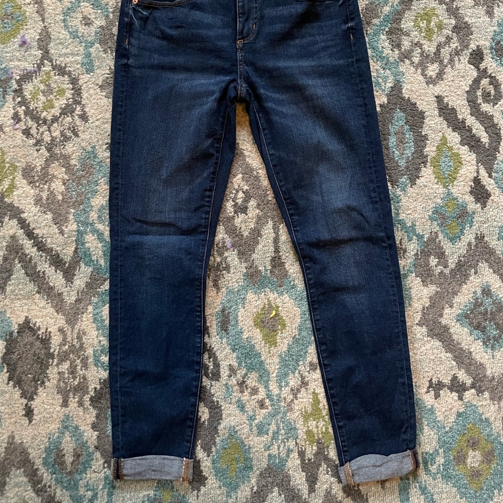 LOFT Modern Skinny Cropped with Rolled Cuff